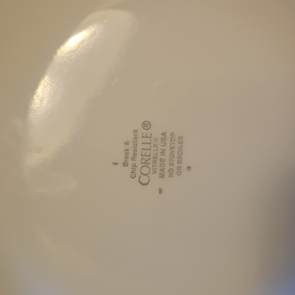 Corelle Discontinued Squared Pattern Bread/Butter Dessert Set of 4 Plates - Picture 8 of 8